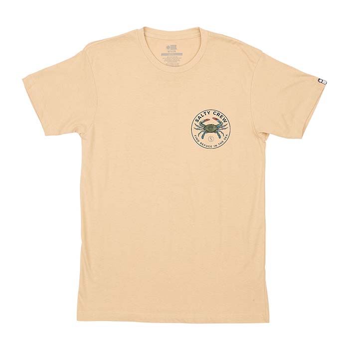 Salty Crew Blue Crabber Premium S/S Tee - Camel