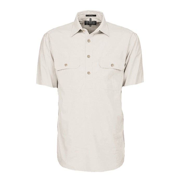 Pilbara Men's Shirt Closed Front S/S Shirts - Cobalt