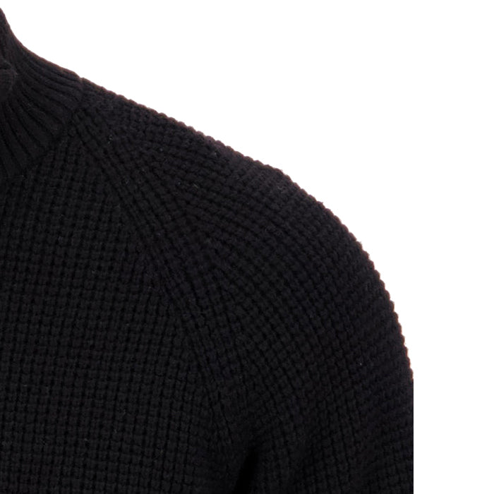 Swanndri Men's Chalky Island Waffle Jumper - Black