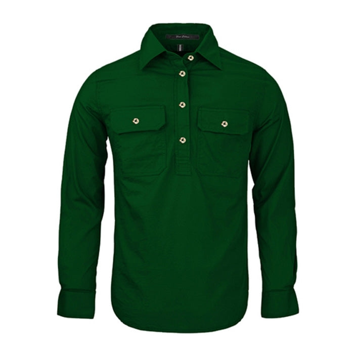 Pilbara Ladies Closed Front L/S Shirts - Dark Colours