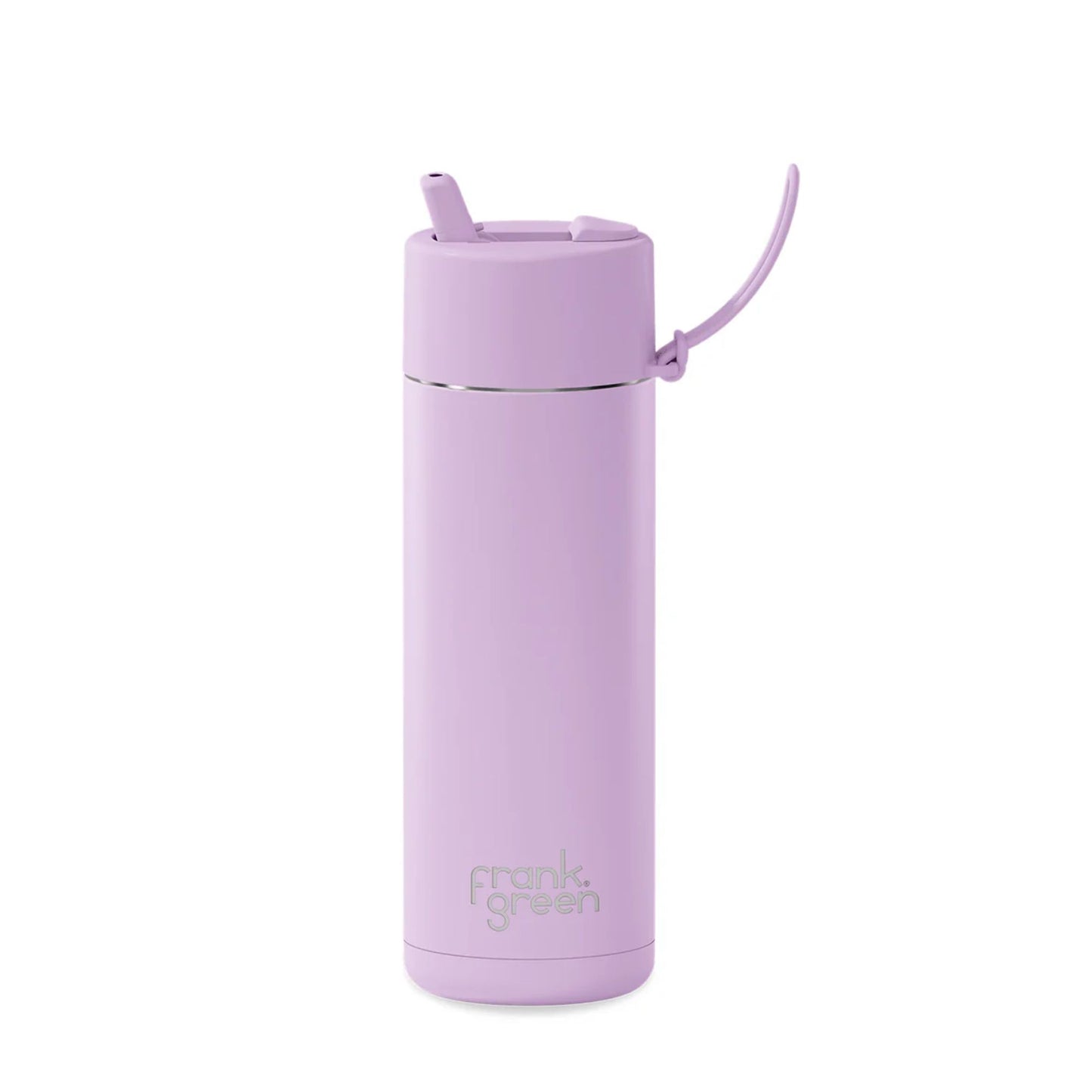 Frank Green 20oz Stainless Steel Ceramic Reusable Bottle with Flip Straw Lid - Lilac Haze