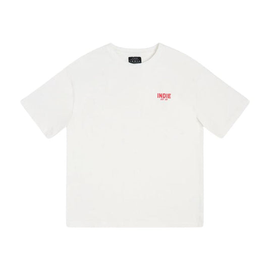 Indie Kids The Camino Tee (3-7 y.o) - White Red