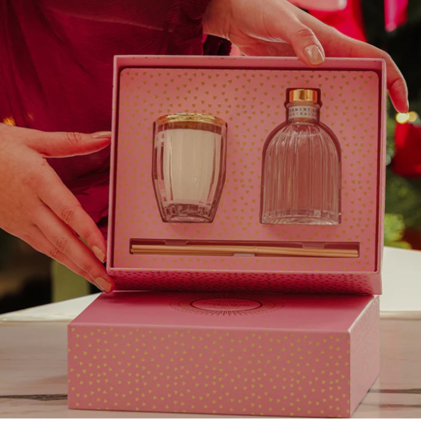 Peppermint Grove Fragrances Mini Candle & Diffuser Gift Set - Passion Berry Pavlova