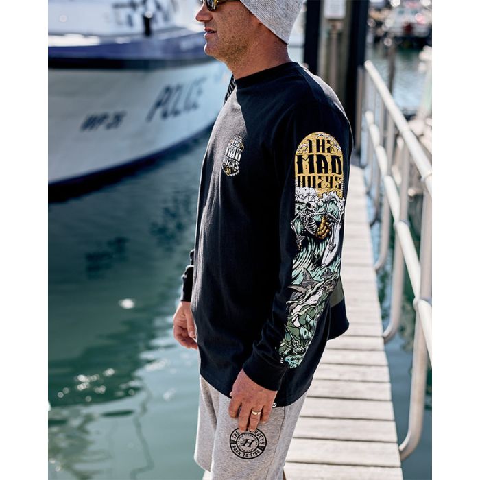 The Mad Hueys Shred Till Youre Dead L/S Tee - Vintage Black