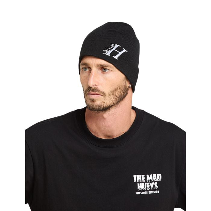 The Mad Hueys Speeding Hueys Straight Beanie - Black