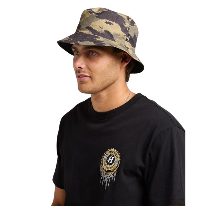 The Mad Hueys H Series Reversible Bucket Hat - Black