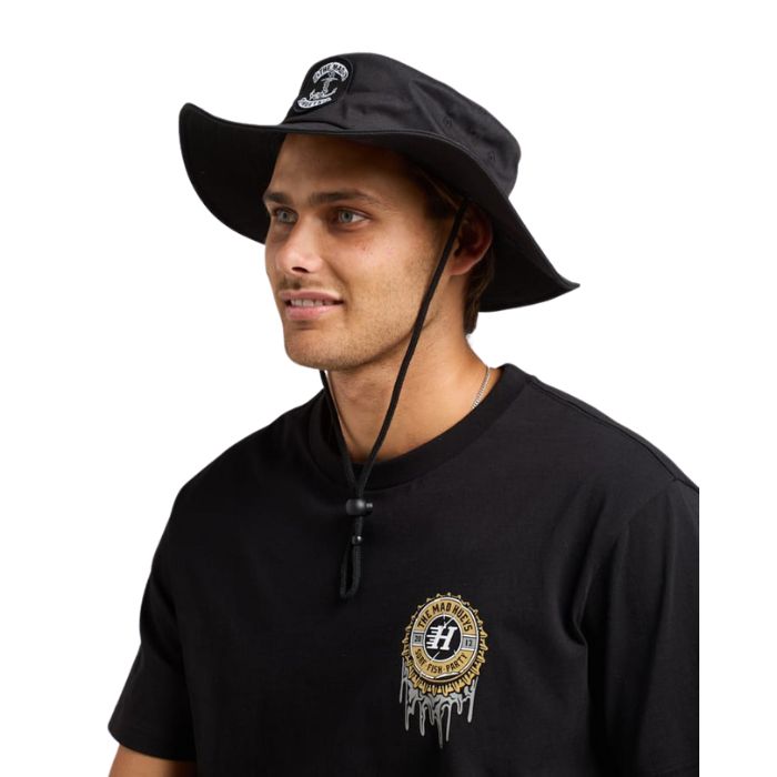 The Mad Hueys Skull Anchor Hat - Black