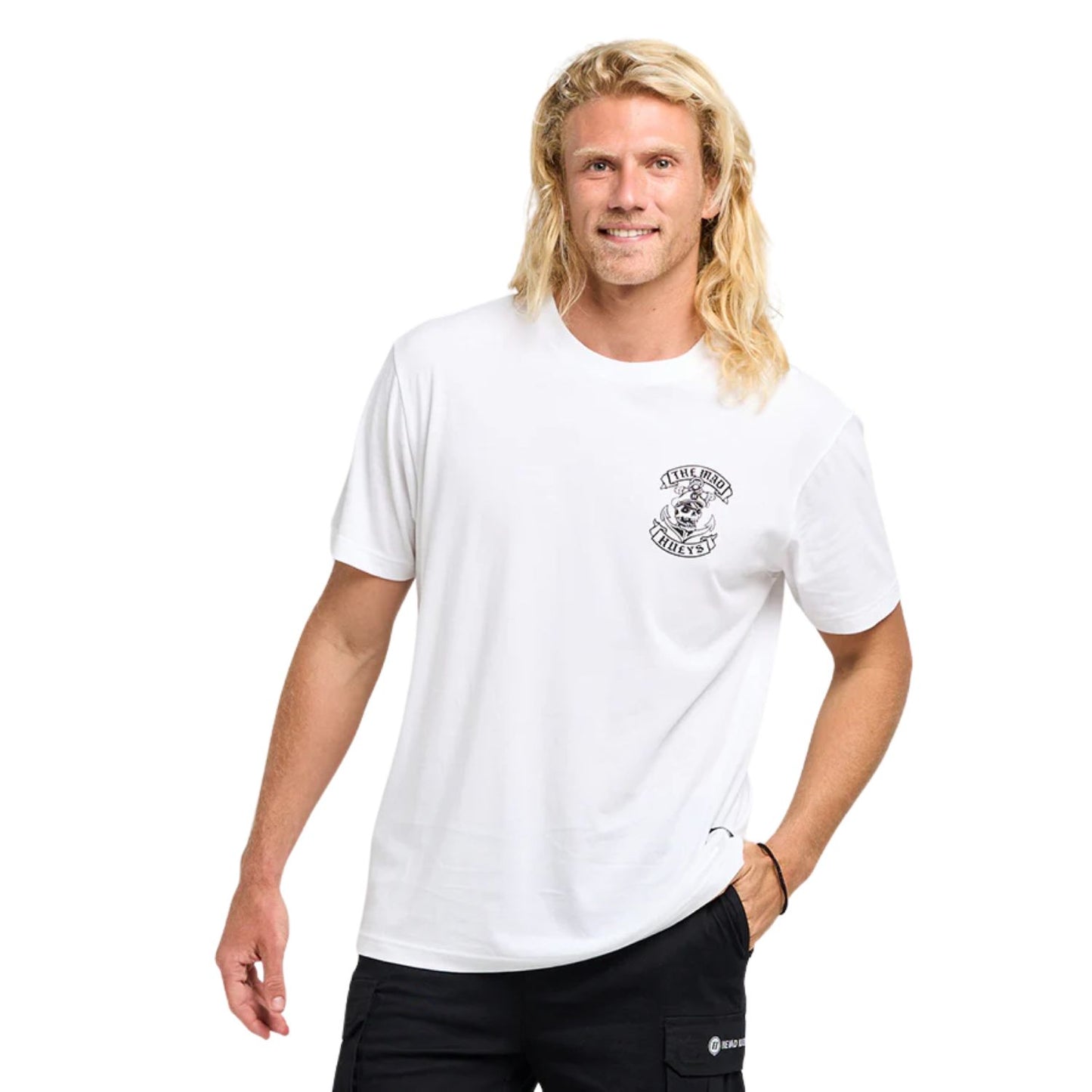 The Mad Hueys Sailor Anchor Short Sleeve Tee - White