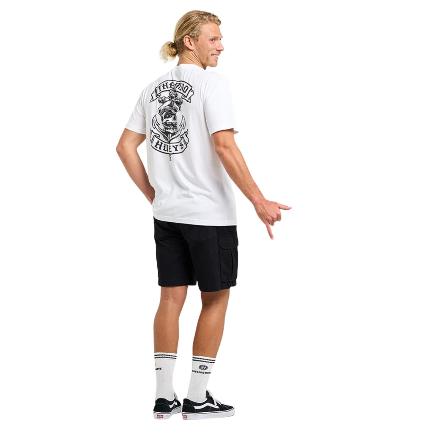 The Mad Hueys Sailor Anchor Short Sleeve Tee - White