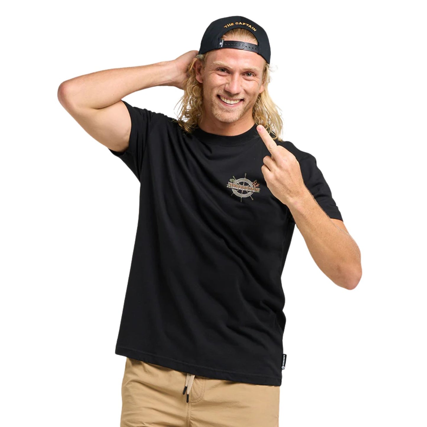 The Mad Hueys The Sea Captain Short Sleeve Tee - Black