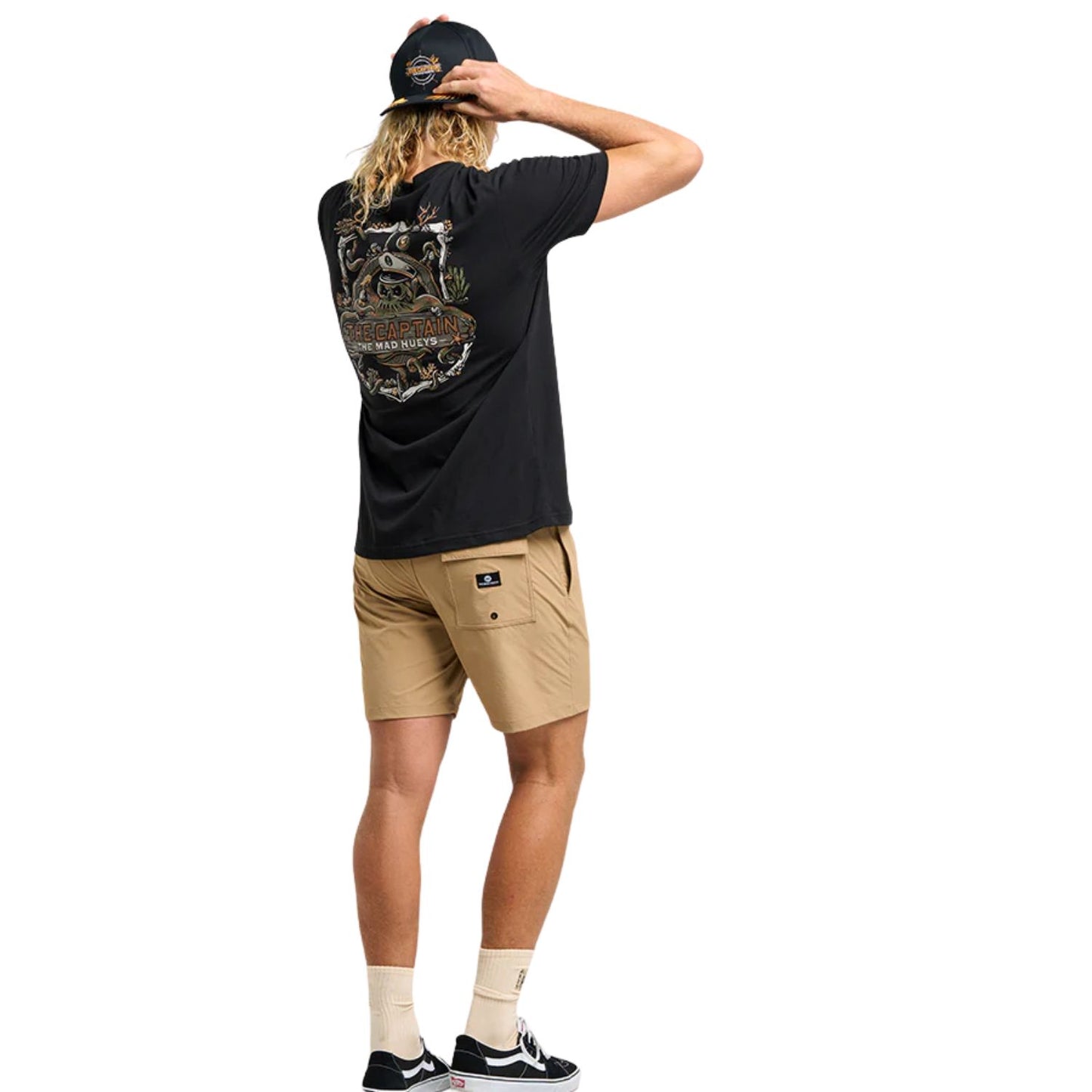 The Mad Hueys The Sea Captain Short Sleeve Tee - Black