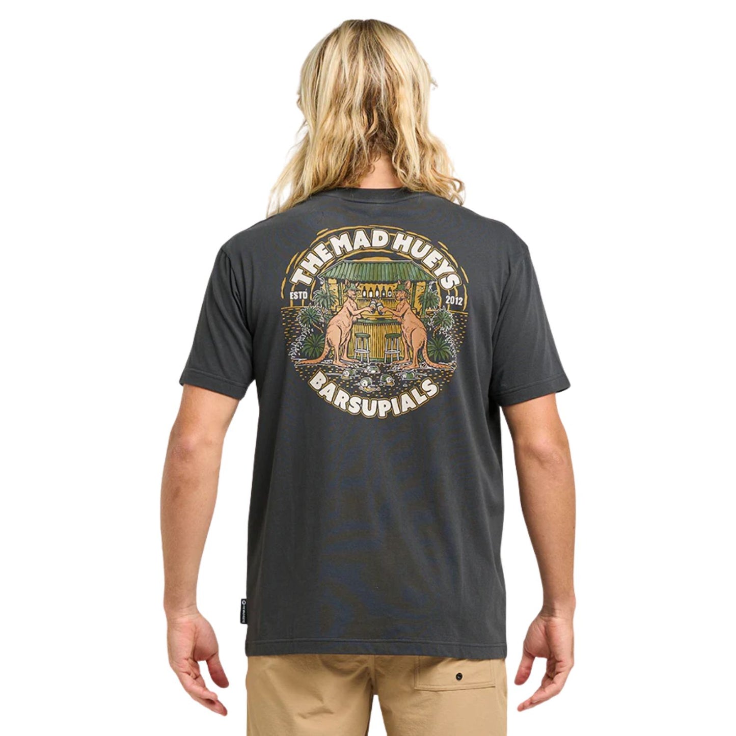The Mad Hueys Barsupials Short Sleeve Tee - Vintage Black