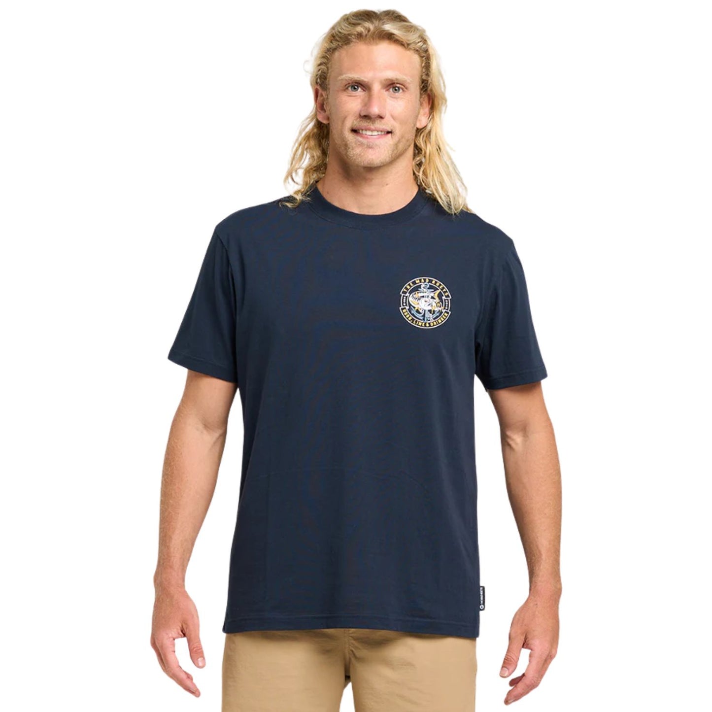 The Mad Hueys Hooked Cuda Short Sleeve Tee - Navy