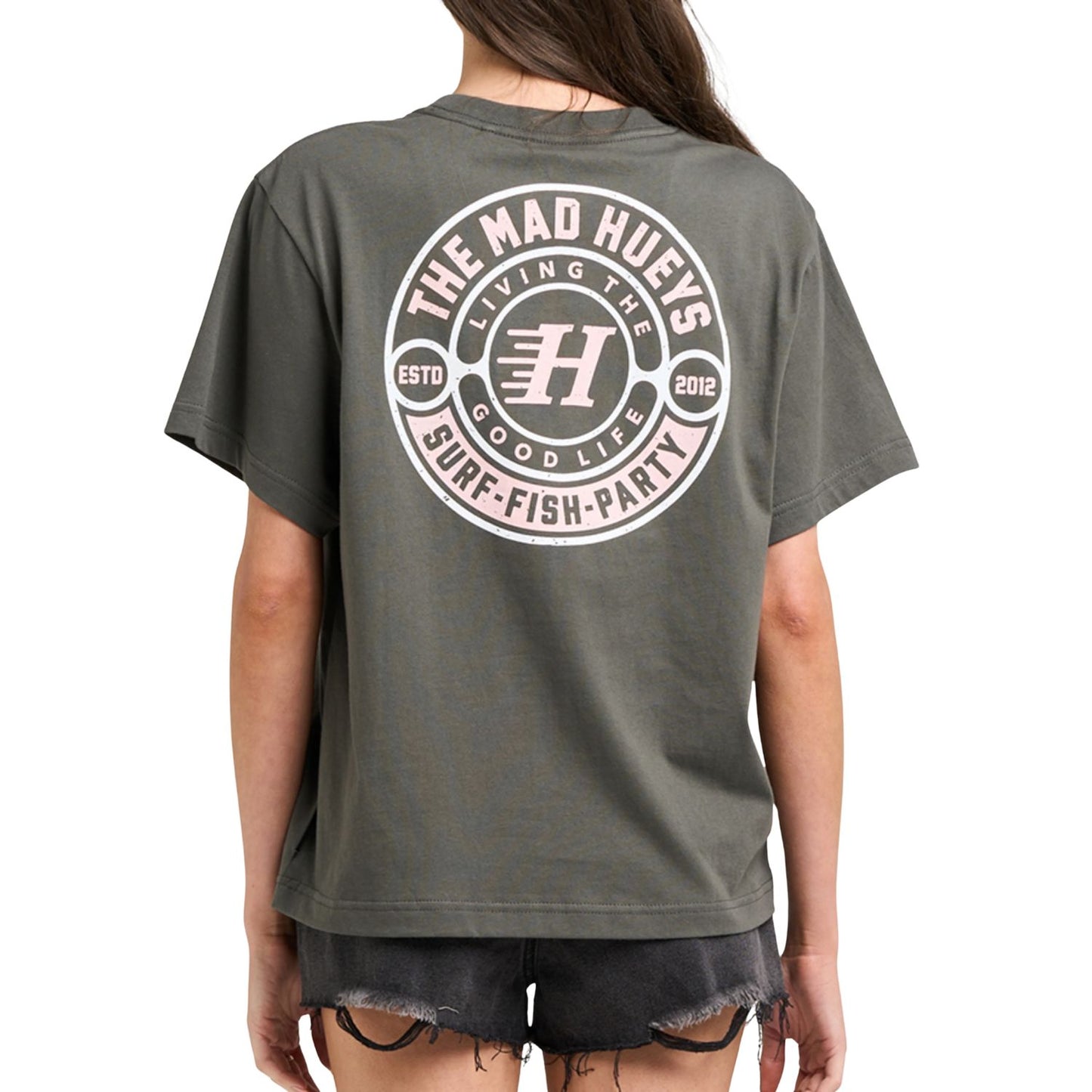 The Mad Hueys Hueys Good Life Women's S/S Tee - Charcoal