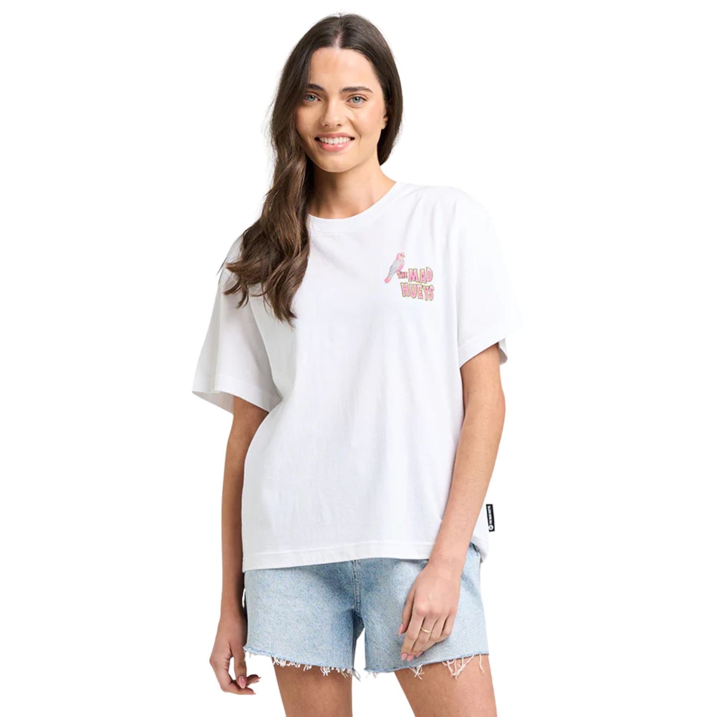 The Mad Hueys Galah Anchor Women's S/S Tee - White