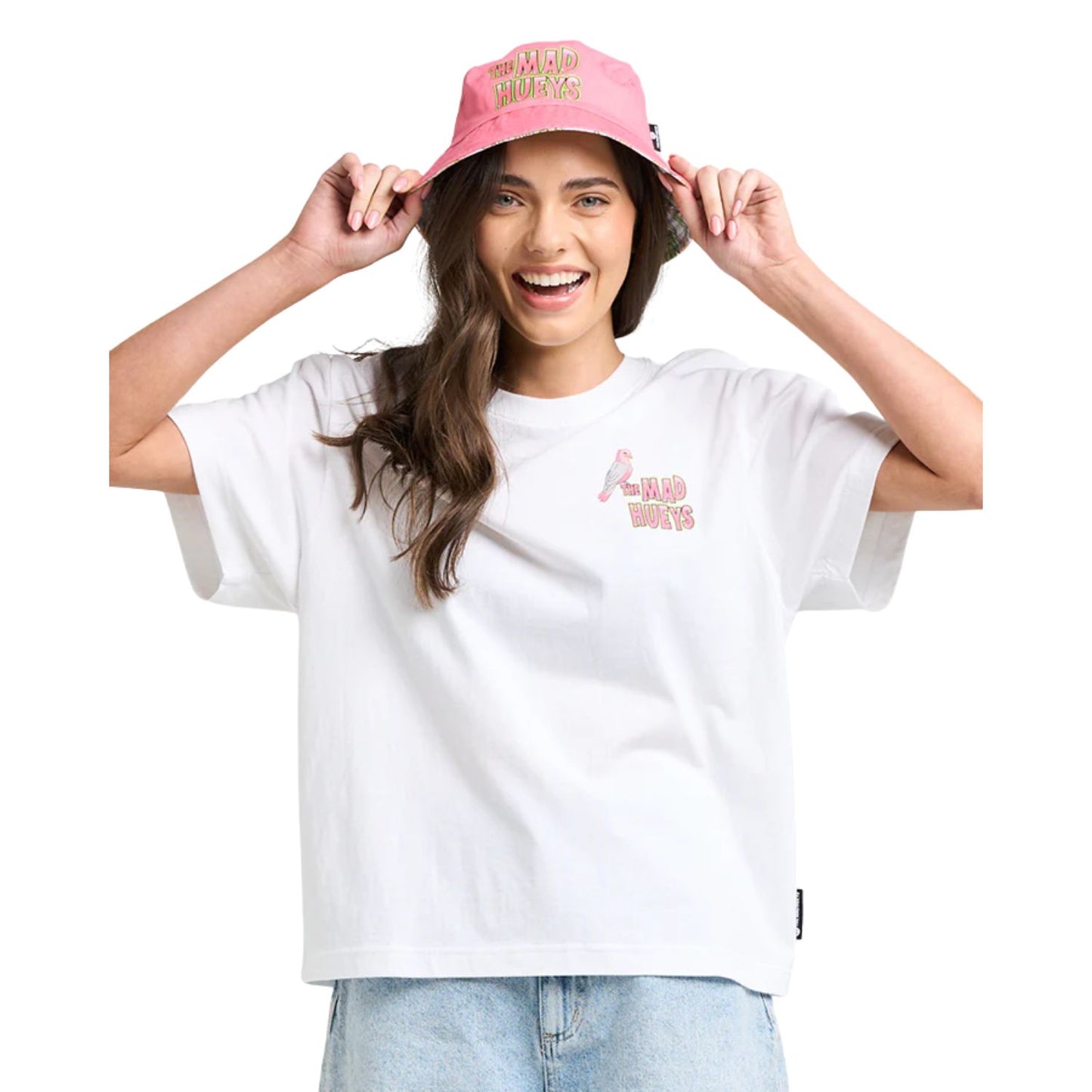 The Mad Hueys Galah Anchor Women's S/S Tee - White