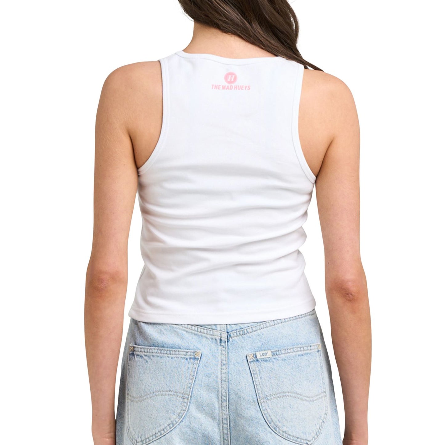 The Mad Hueys Yeah the Girls Women's Scoop Neck Singlet - White