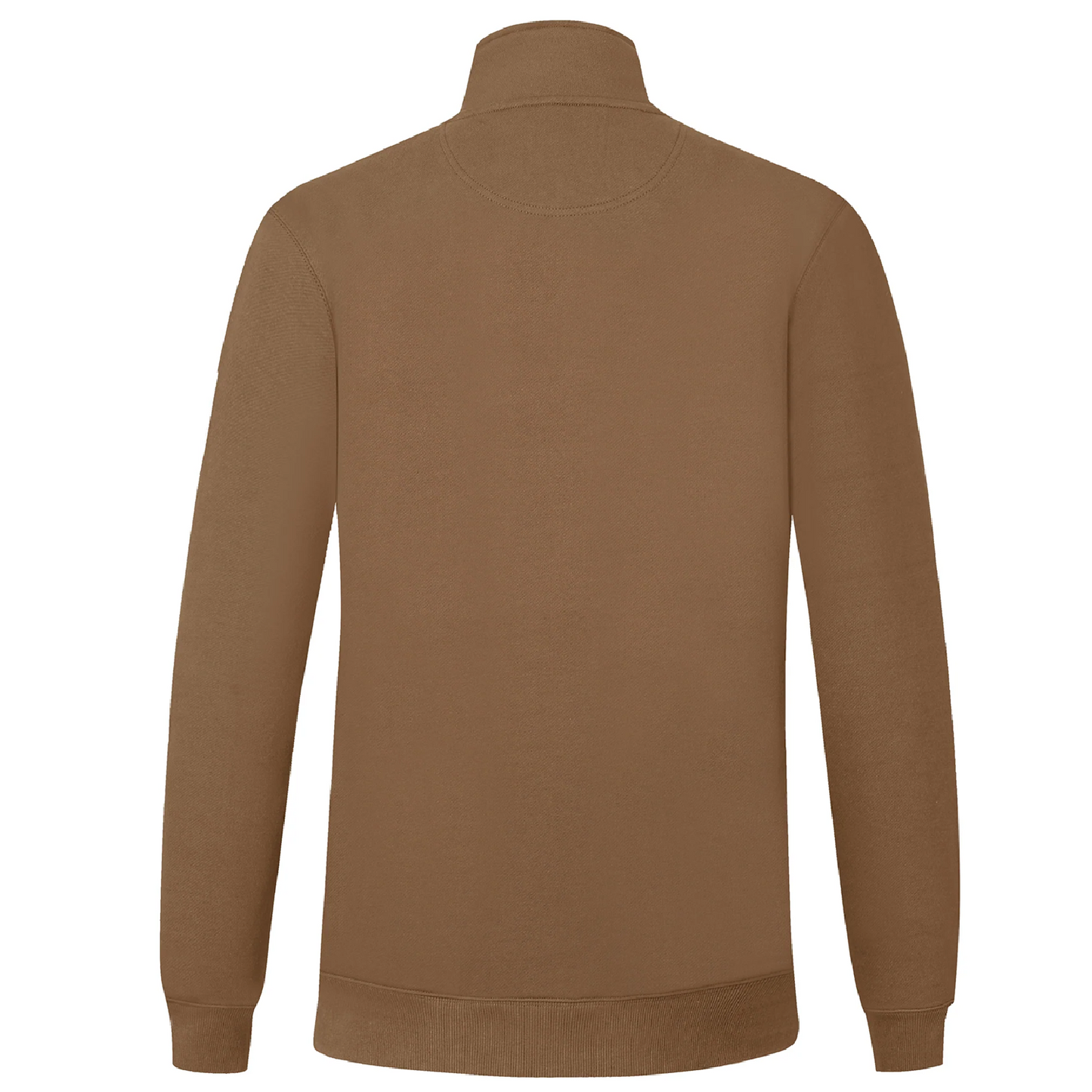 Pilbara Men's Zipper Closed Front Heavyweight Jumper - Hessian