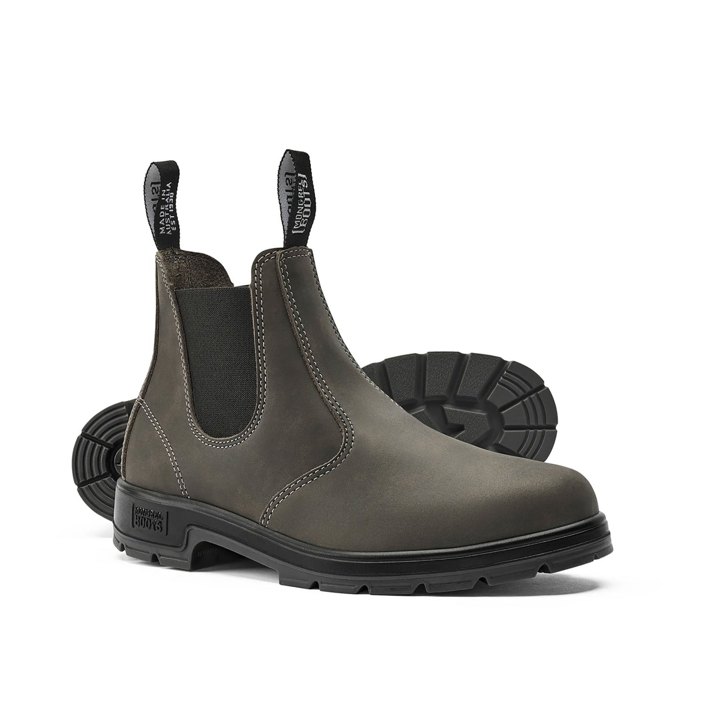 Mongrel K9 Elastic Sided Aussie Made Boots - Cloudy Grey