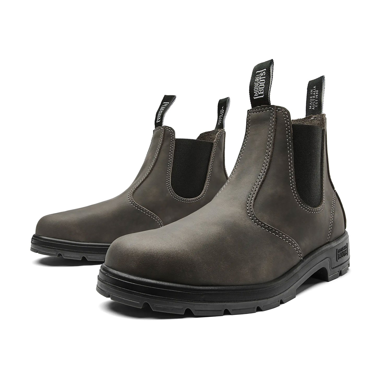 Mongrel K9 Elastic Sided Aussie Made Boots - Cloudy Grey
