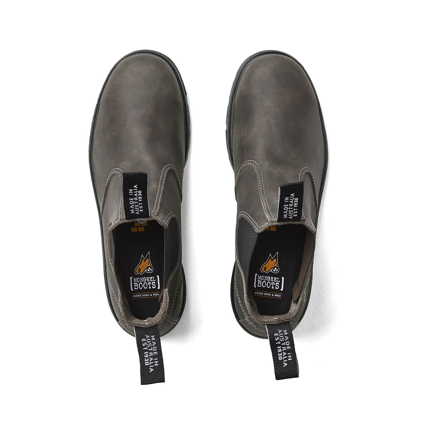 Mongrel K9 Elastic Sided Aussie Made Boots - Cloudy Grey
