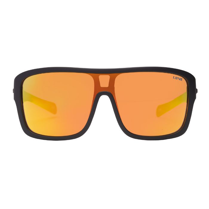 Liive Verdict Mirror Matt Black Orange