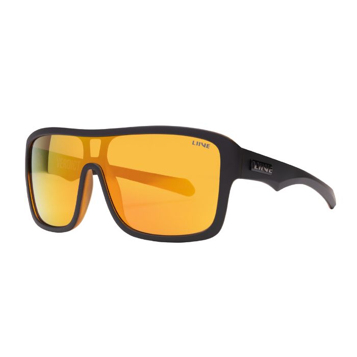 Liive Verdict Mirror Matt Black Orange