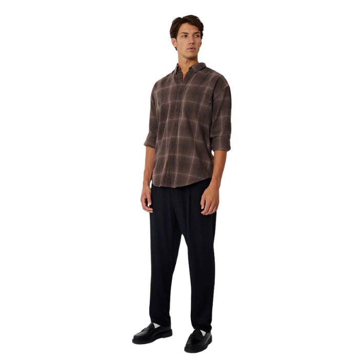 Industrie The Scottsdale L/S Shirt - Plum