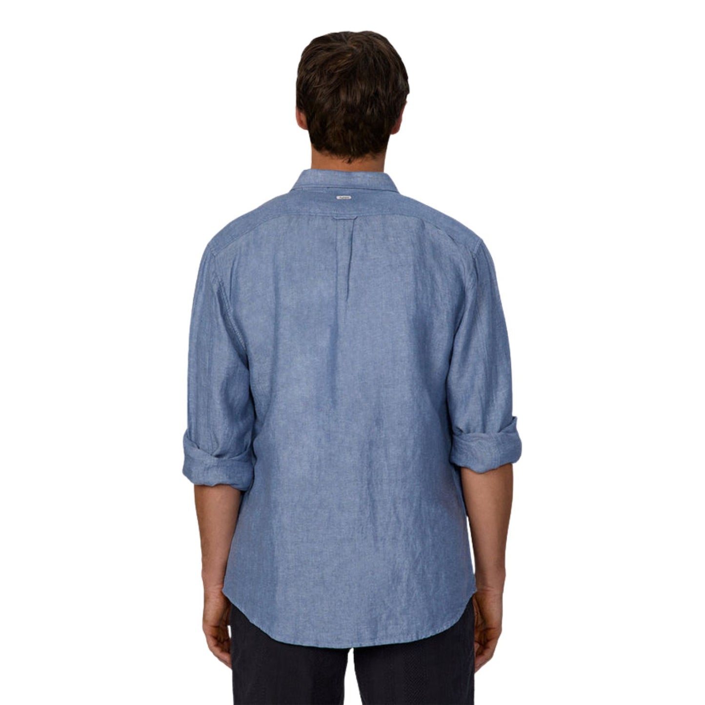 Industrie The Trinidad Linen L/S Shirt - Dark Chambray