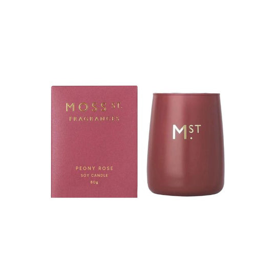Moss St. Fragrances Soy Candle 80g - Peony Rose
