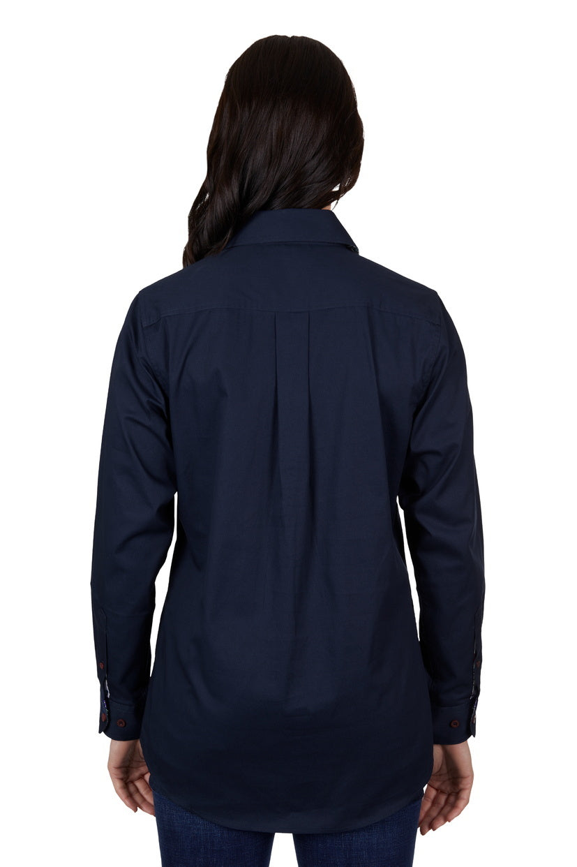 Thomas Cook Women's Light Half Placket- Navy