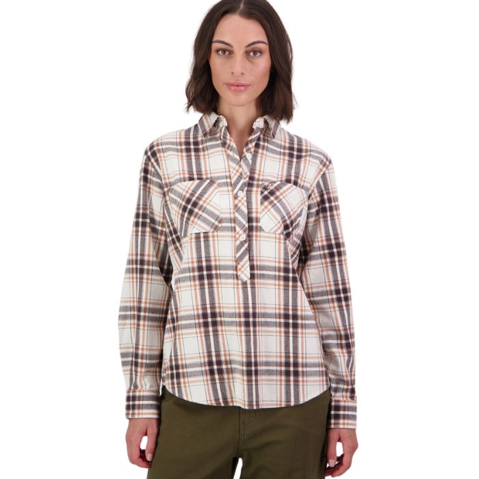 Swanndri Women's Barn Shirt - Vintage Coffee