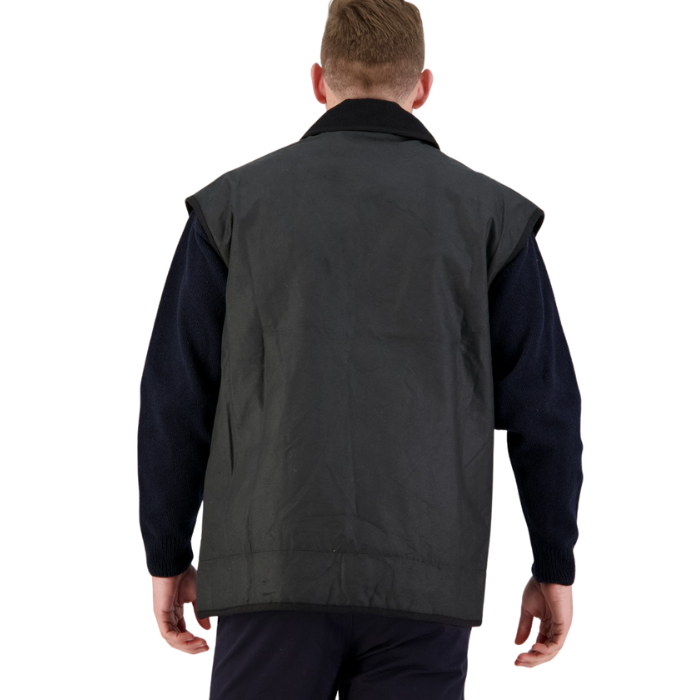 Swanndri Men's Foxton Vest Wool Lined - Blue/Black