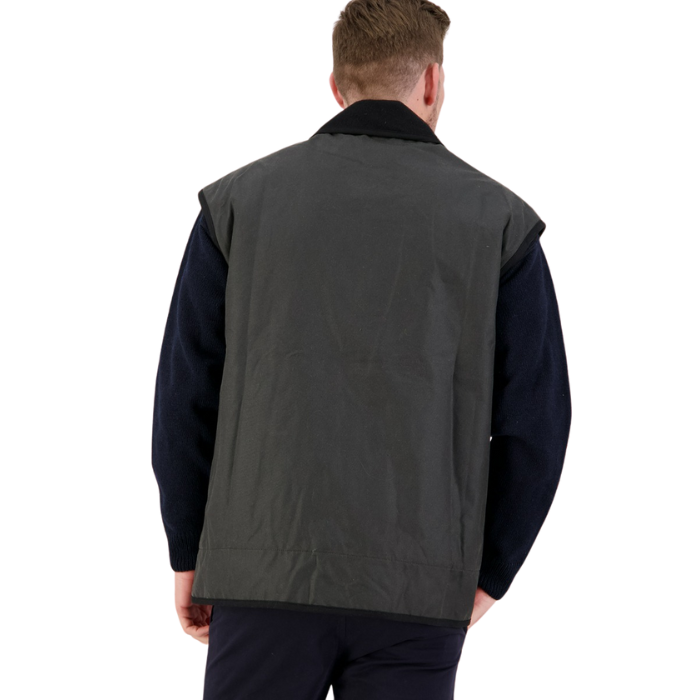 Swanndri Men's Foxton Vest Wool Lined - Red/Brown