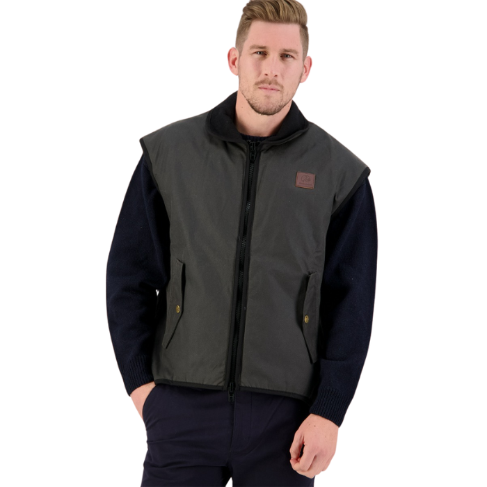 Swanndri Men's Foxton Vest Wool Lined - Red/Brown