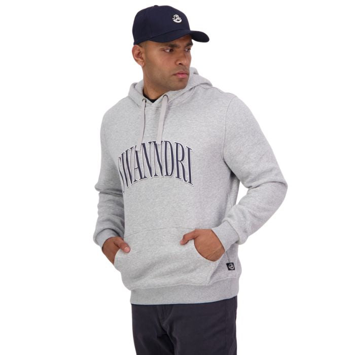 Swanndri Men's Weston Hoodie - Grey Marle/Navy