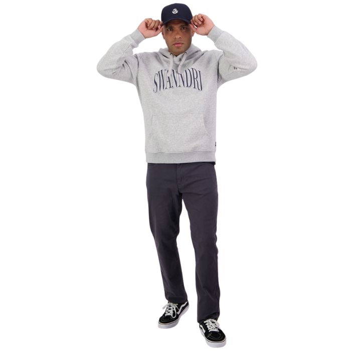 Swanndri Men's Weston Hoodie - Grey Marle/Navy