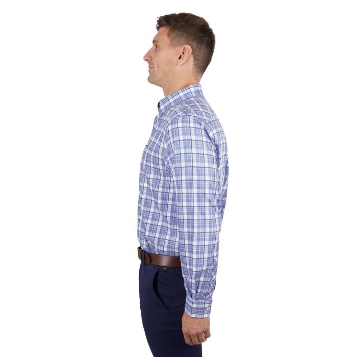 Thomas Cook Men's Boyd 1pkt L/S Shirt- Navy/Blue