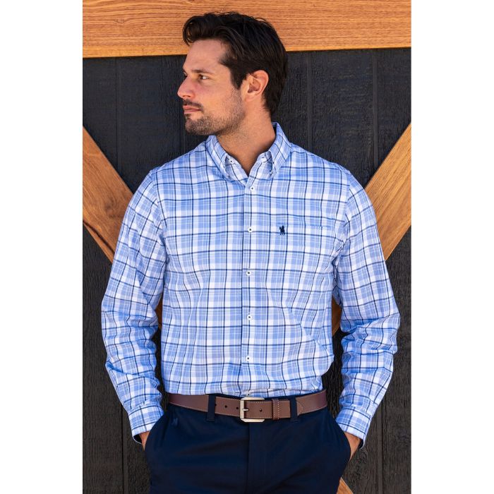 Thomas Cook Men's Boyd 1pkt L/S Shirt- Navy/Blue