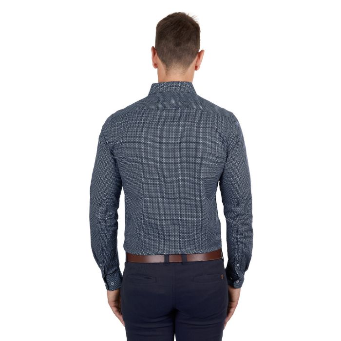 Thomas Cook Men's Cade Tailored L/S Shirt - Navy/Blue