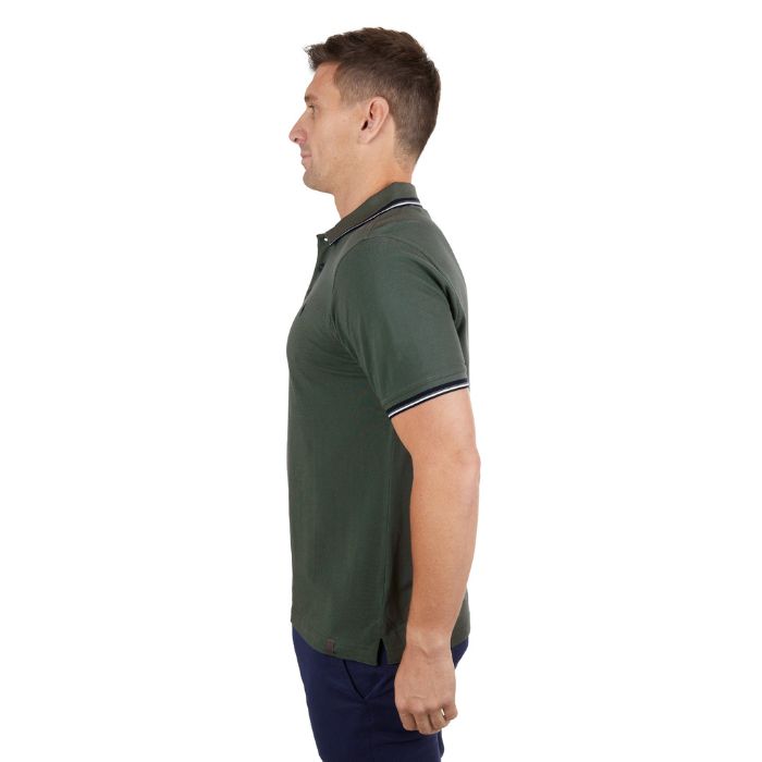 Thomas Cook Men's Logan Tailored S/S Polo - Dark Green