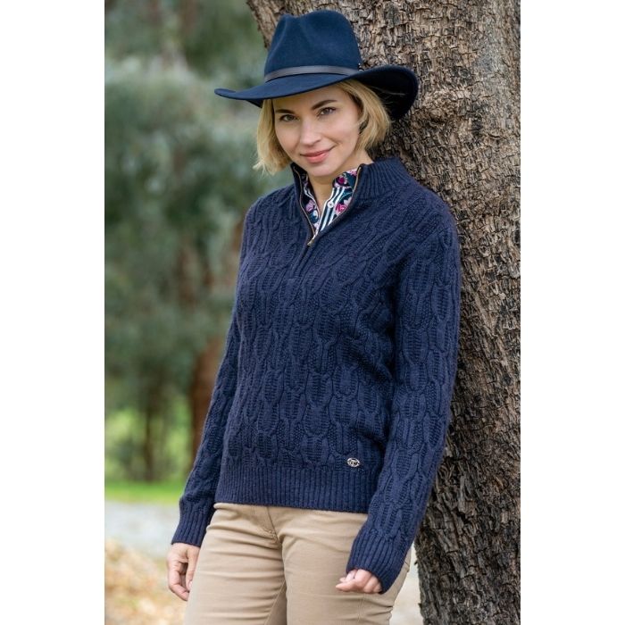 Thomas Cook Women’s Emilia 1/4 Zip Jumper - Navy