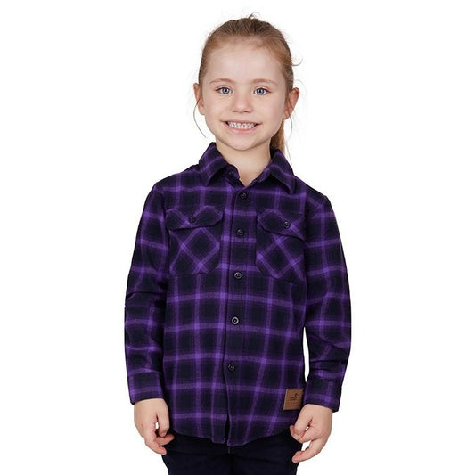 Thomas Cook Kids Nicole Thermal L/S Shirt - Navy/Purple