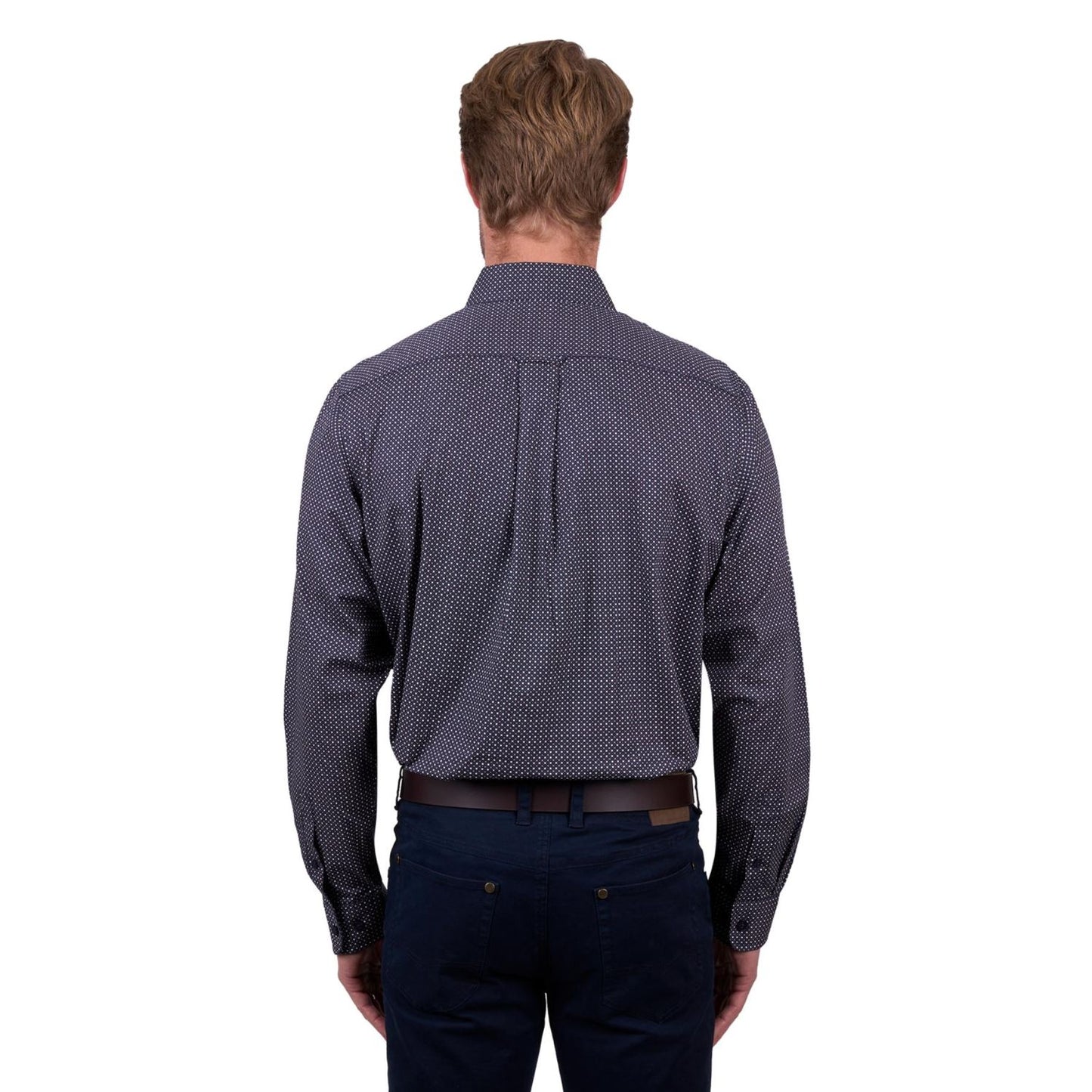 Thomas Cook Mens Arlo 2PKT L/S Shirt - Navy/Tan