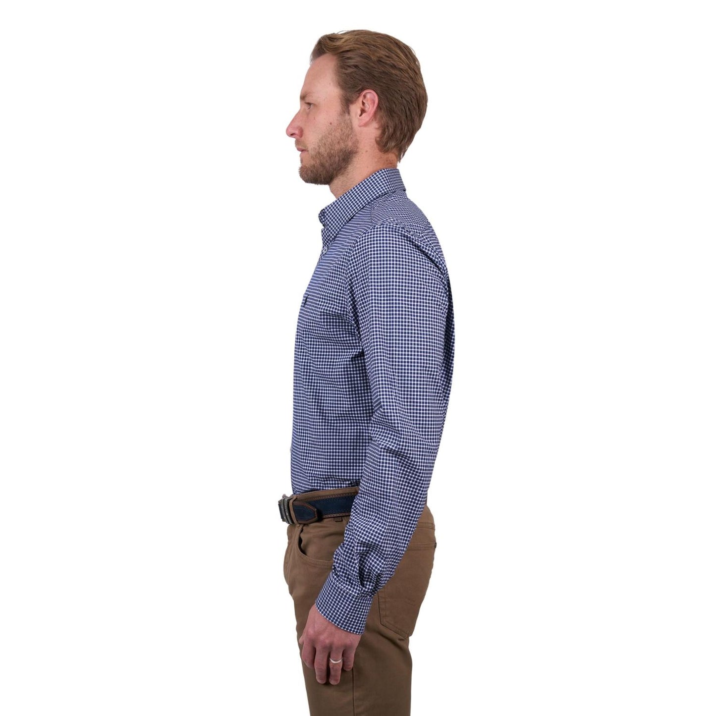 Thomas Cook Mens Brock Tailored L/S Shirt - Navy