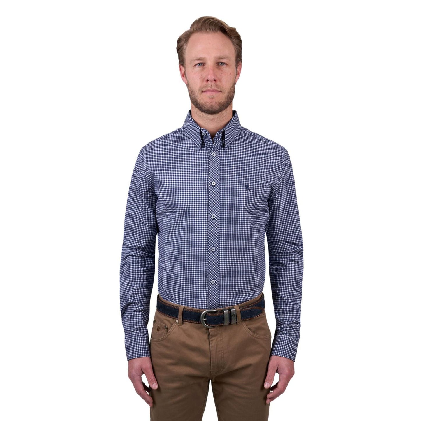 Thomas Cook Mens Brock Tailored L/S Shirt - Navy