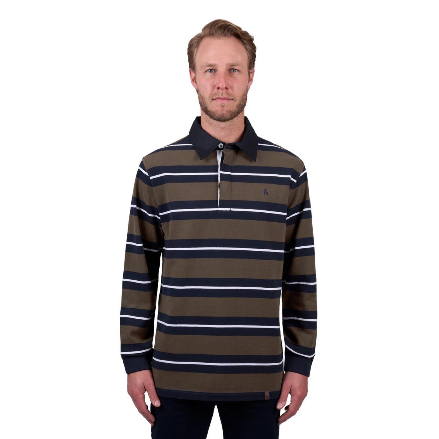 Thomas Cook Mens Peter Rugby - Navy/Dark Tan