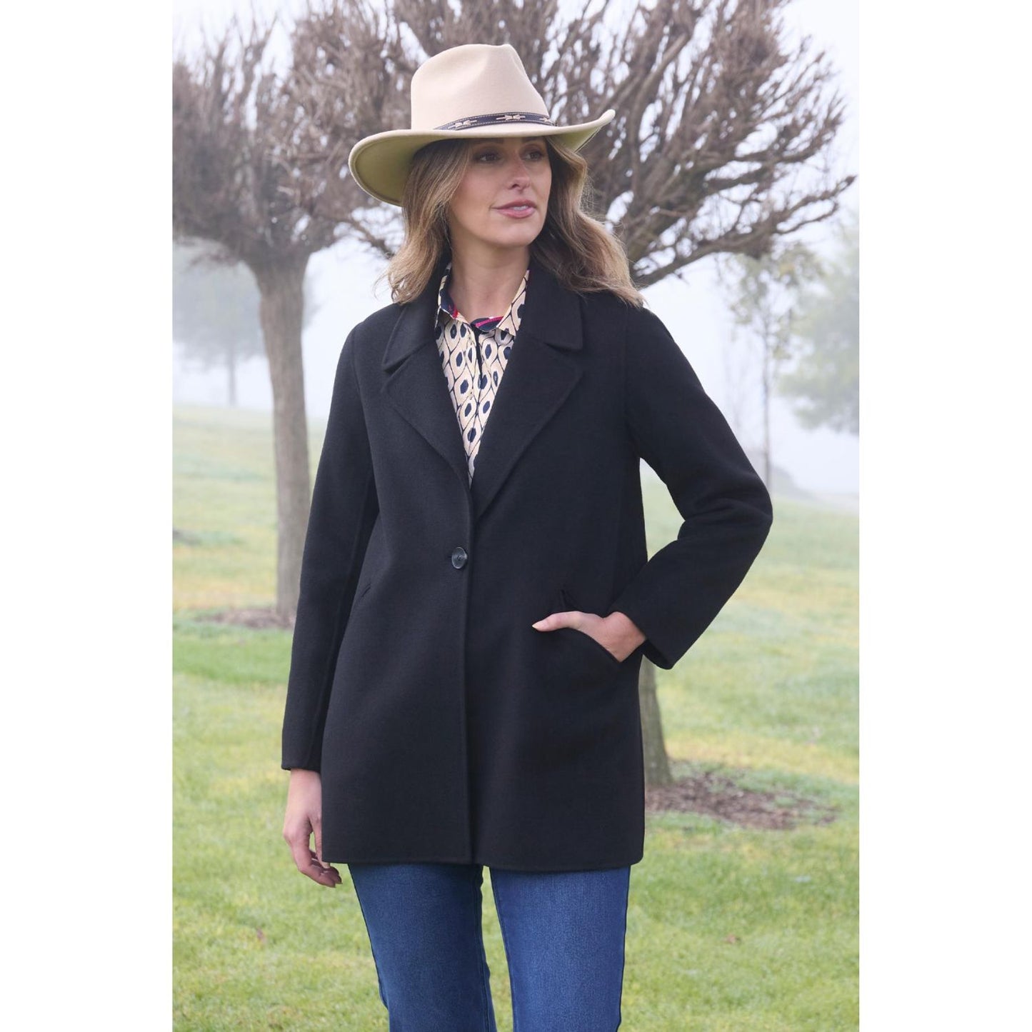 Thomas Cook Women's Athena Wool Coat - Black