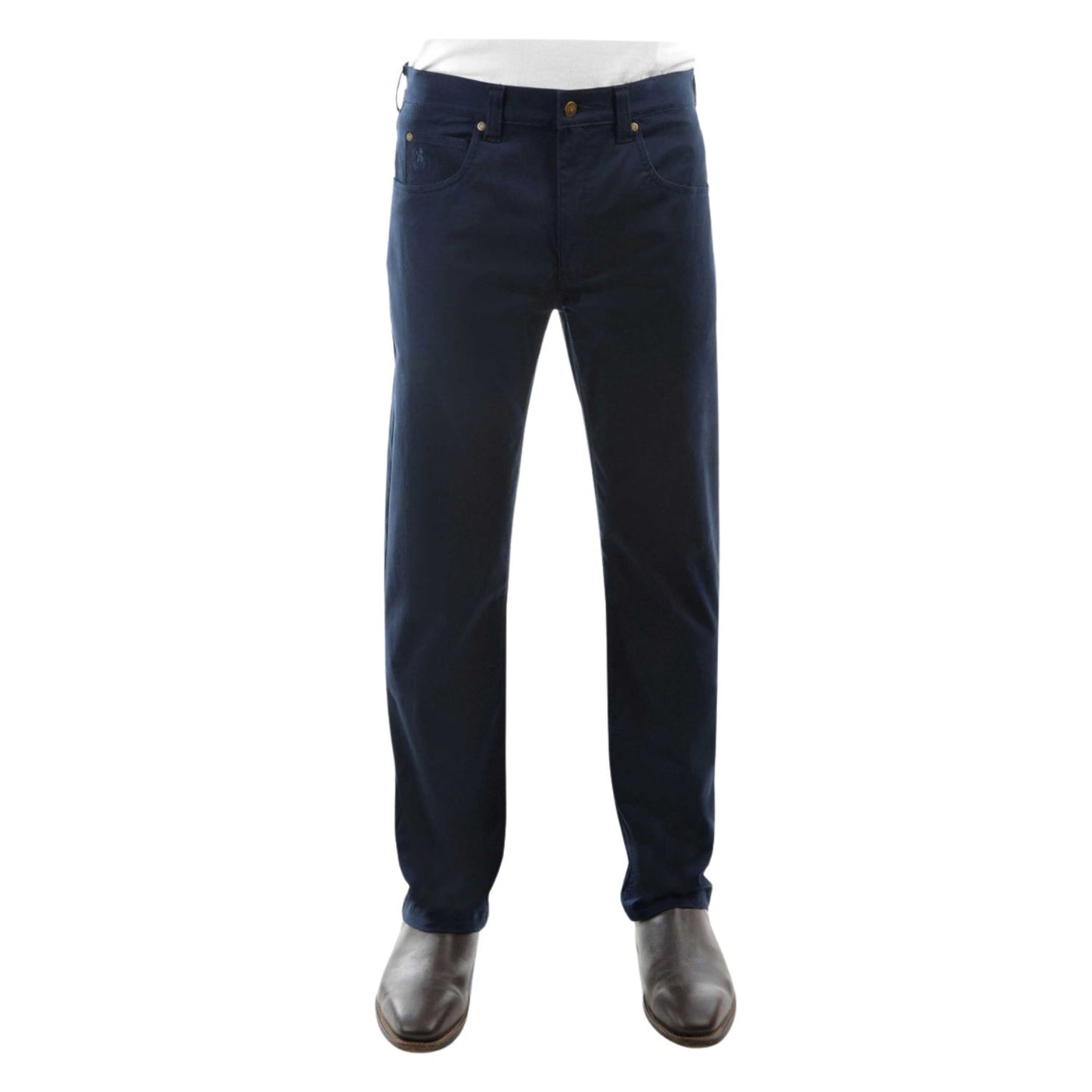 Thomas Cook Mens Tailored Moleskin Jean 32 Inch - Navy
