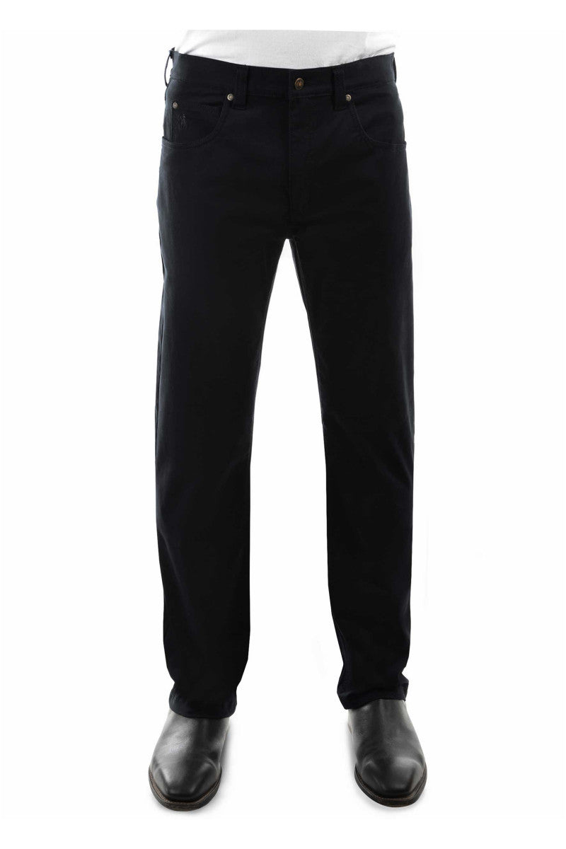 Thomas Cook Mens Tailored Moleskin Jean 32 Inch - Black